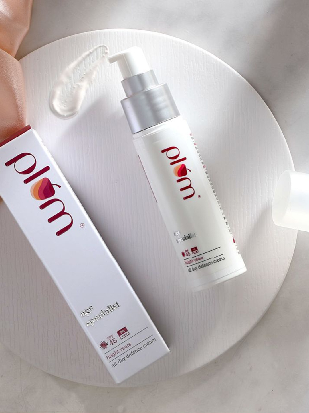 

Plum Bright Years SPF 45 PA+++ All-Day Defence Cream 50ml, Pink
