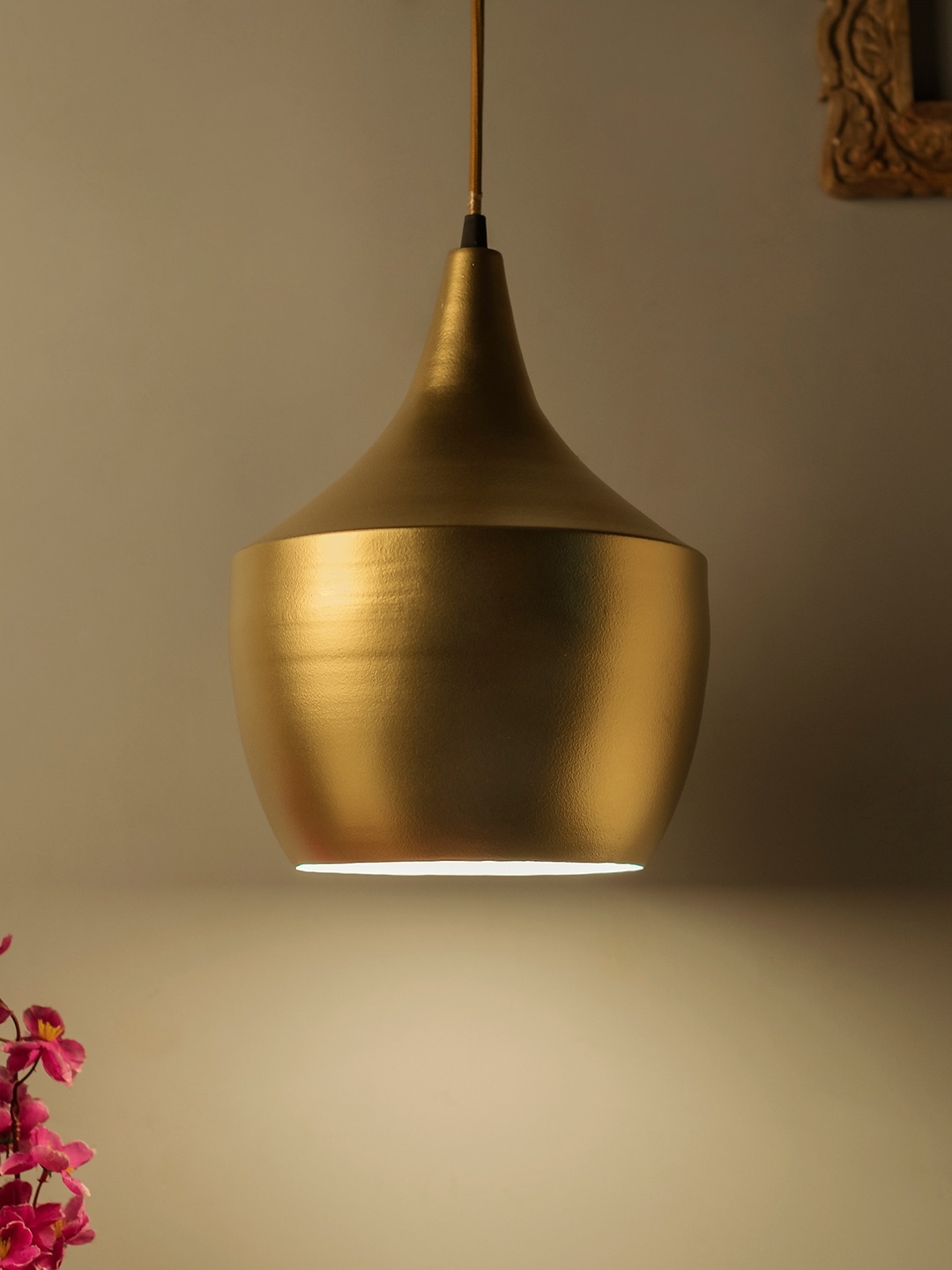 

Homesake Gold-Toned Solid Handcrafted Hanging Light