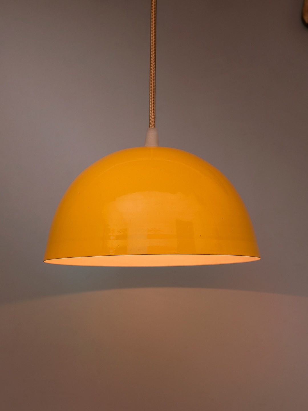 

Homesake Yellow Solid Handcrafted Hanging Light