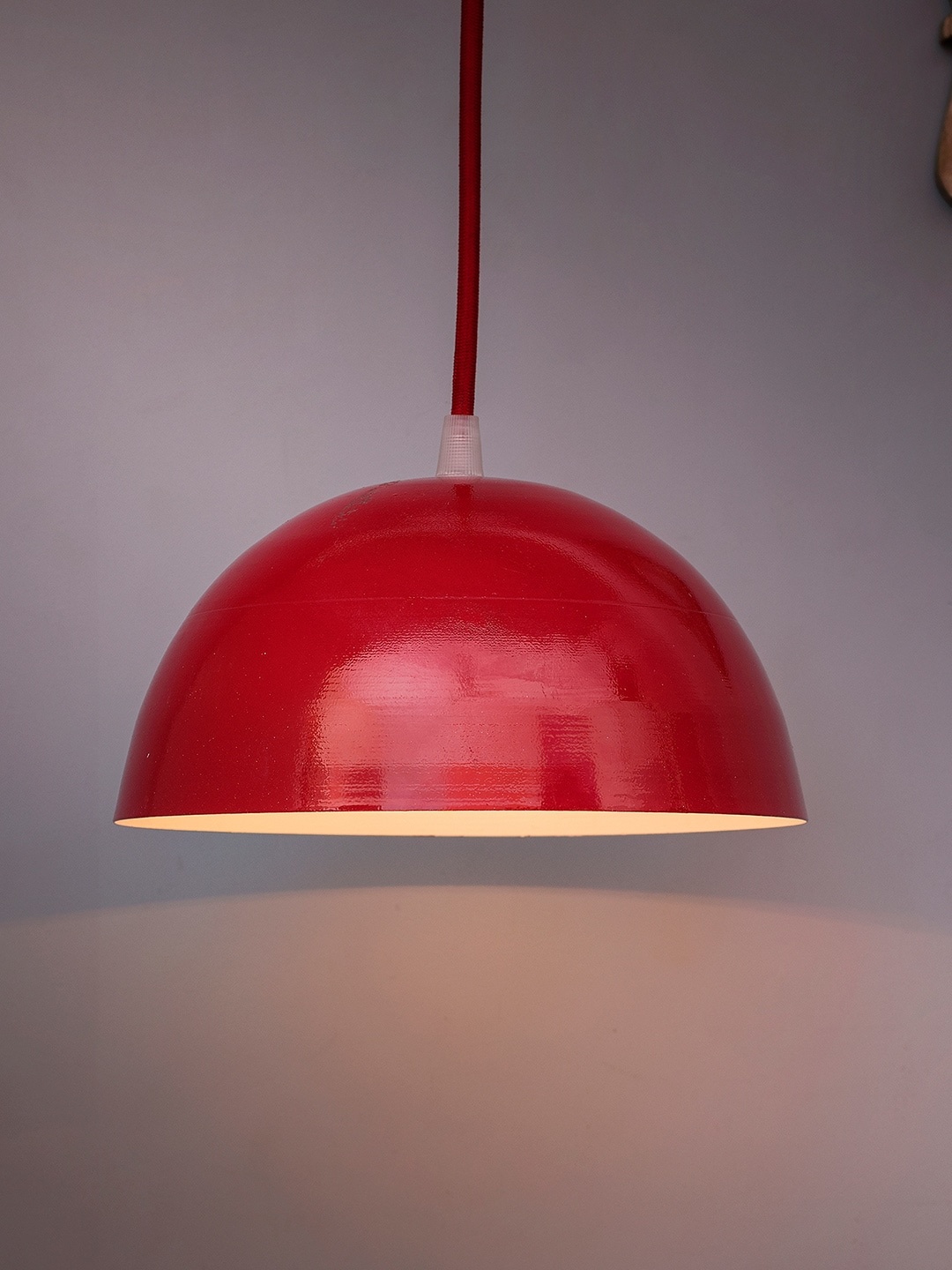 

Homesake Red Solid Handcrafted Hanging Light