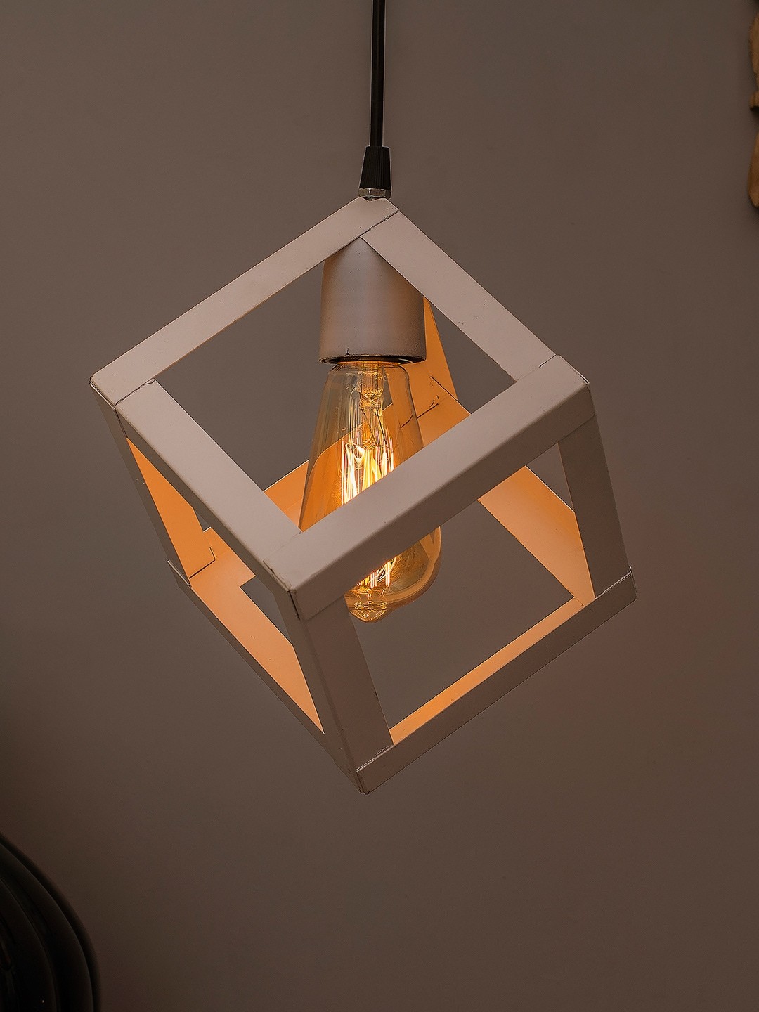 

Homesake White Solid Handcrafted Hanging Lamp