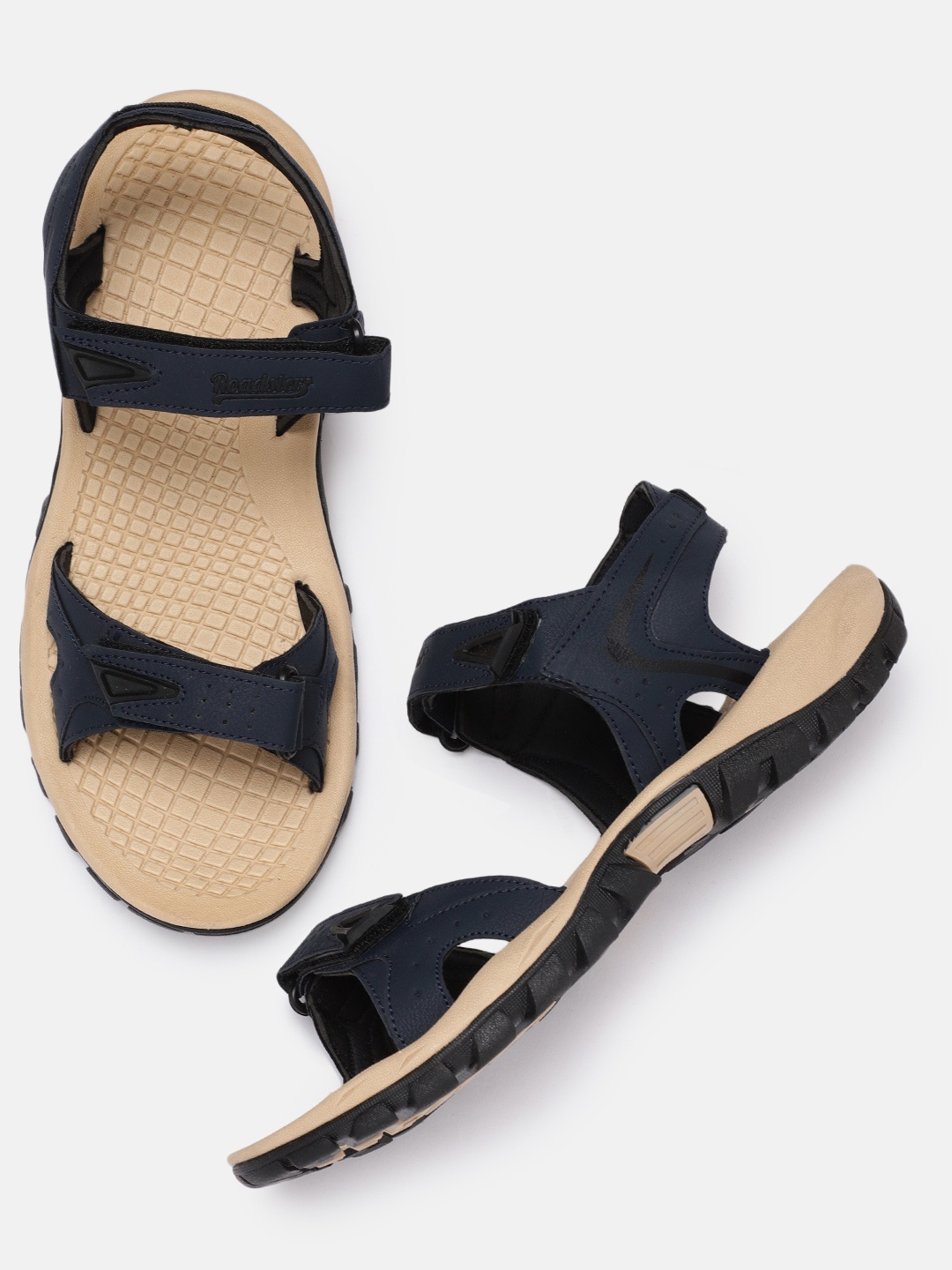 

The Roadster Lifestyle Co Men Navy Blue Sandals