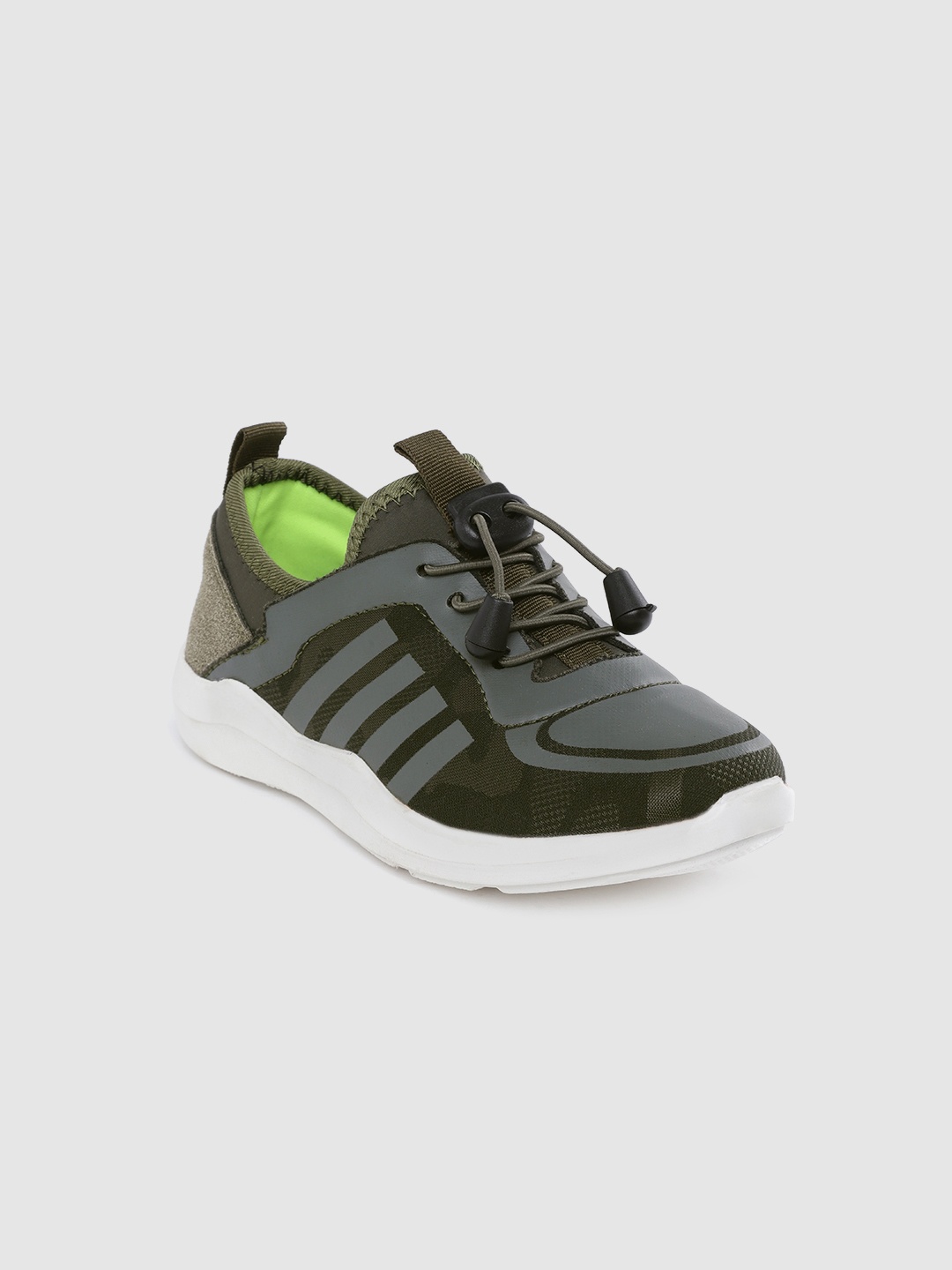 

Lee Cooper Boys Olive Green Camouflage Print Sneakers