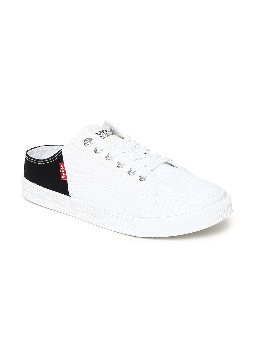 

Levis Men Black & White Colourblocked Sneakers