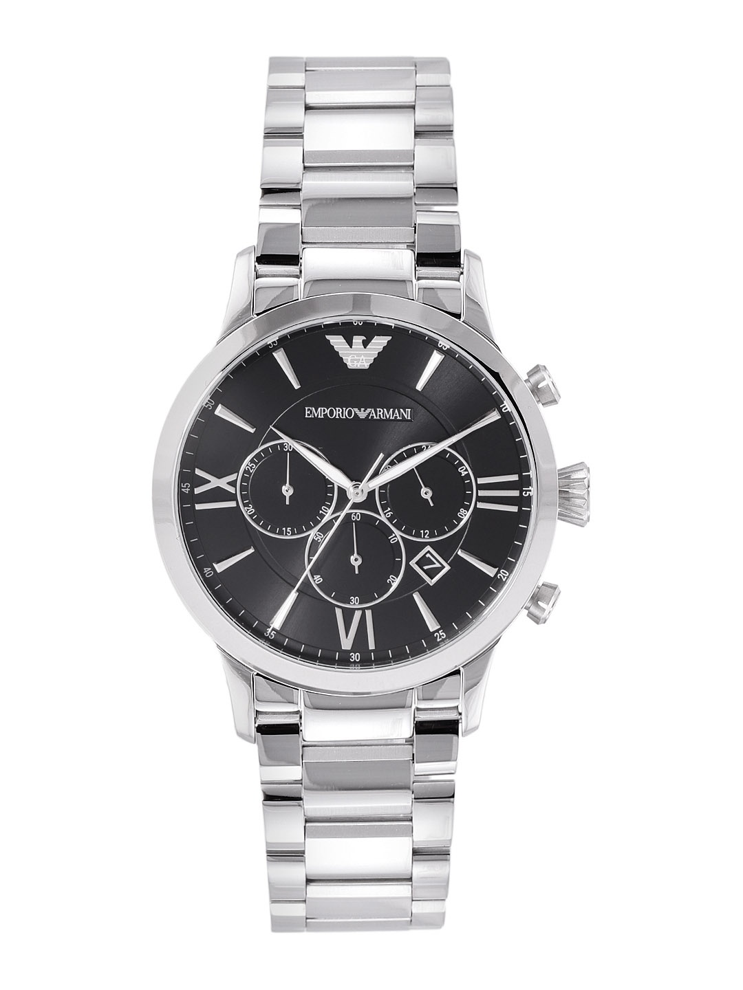 

Emporio Armani Men Black Giovanni Analogue Chronograph Watch AR11208