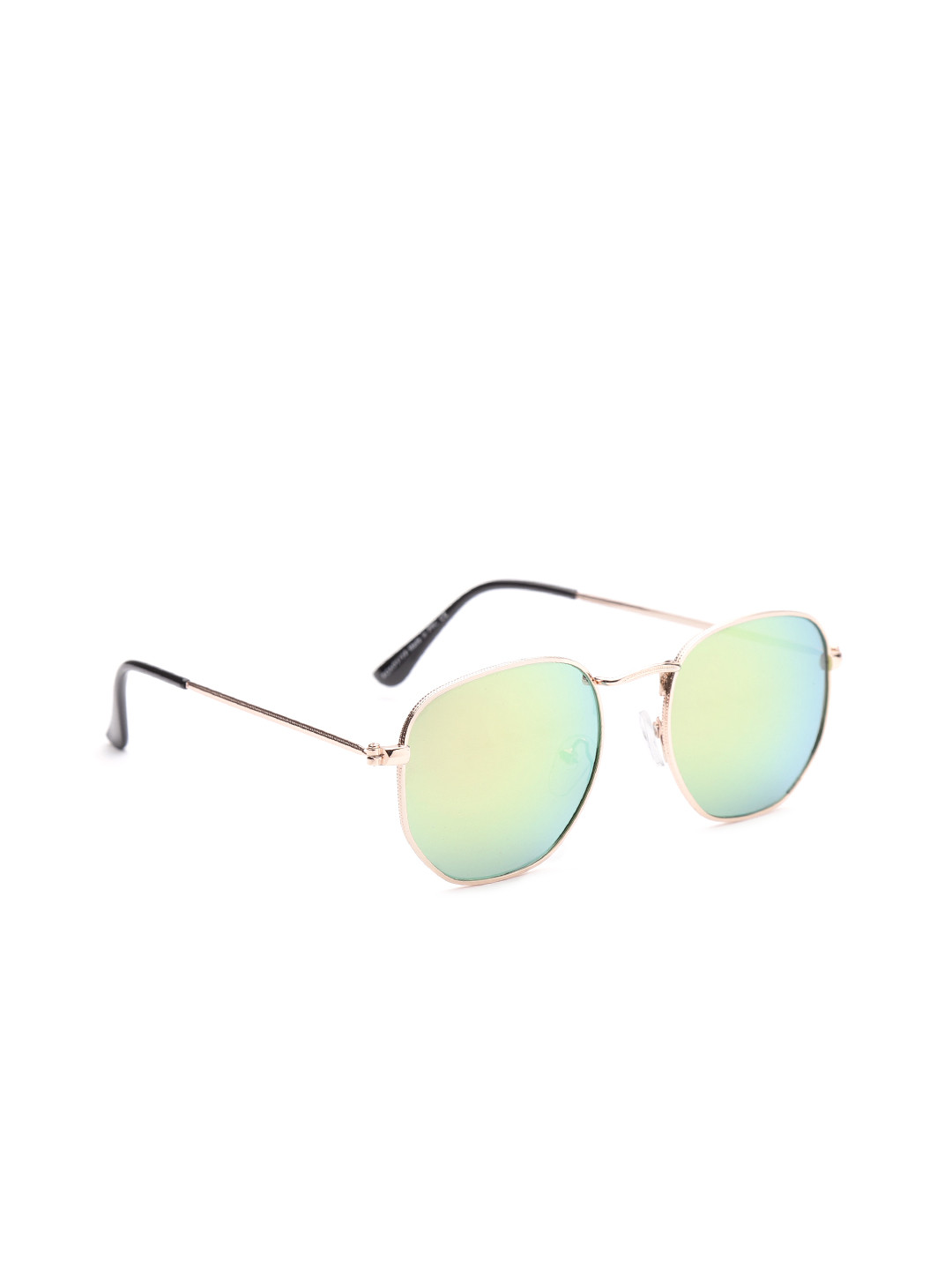 

The Roadster Lifestyle Co Unisex Mirrored Oval Sunglasses MFB-PN-PS-T9336, Green