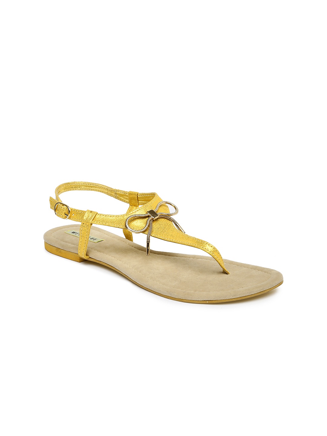 

Wet Blue Women Gold-Toned Flats