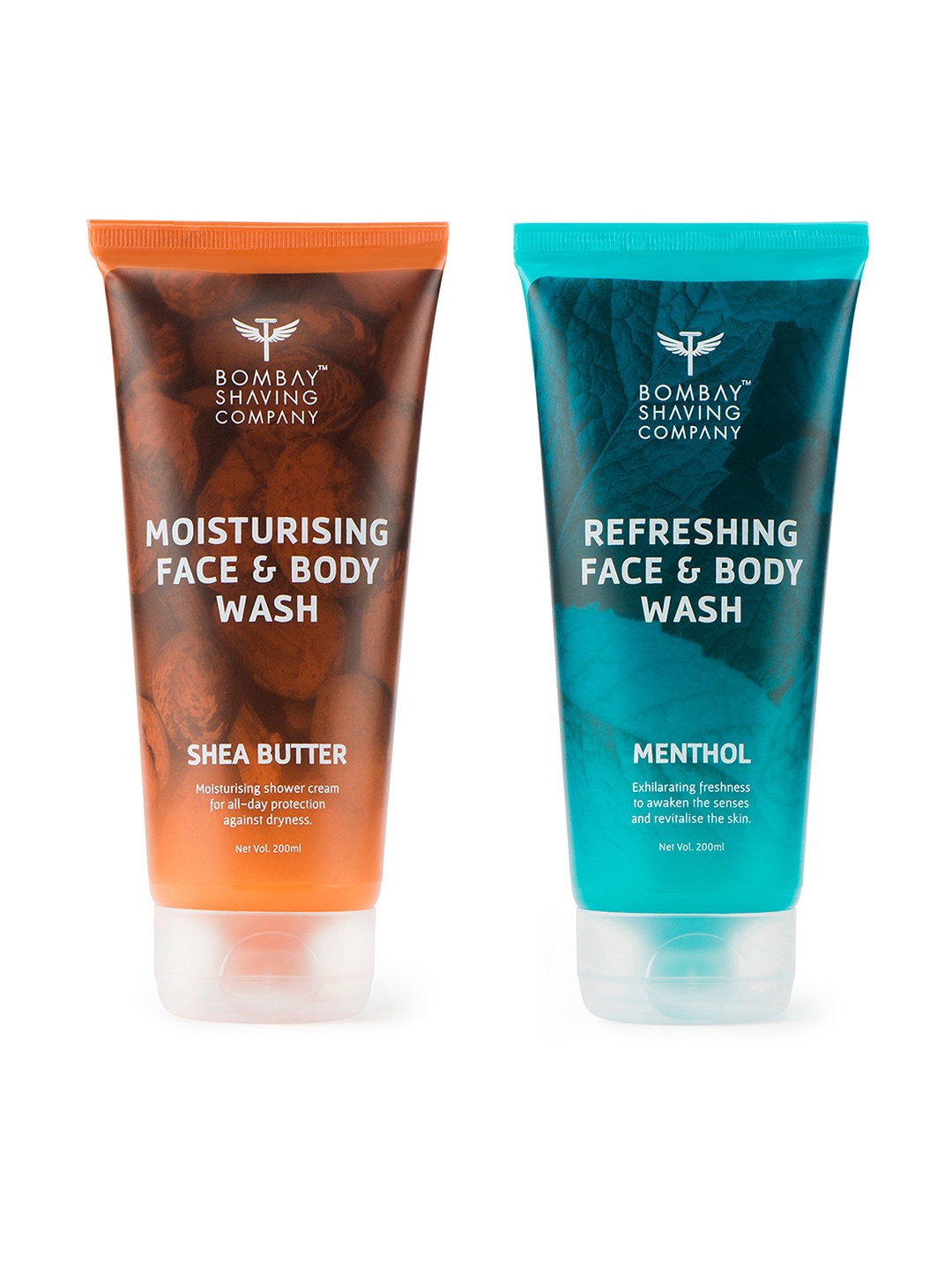 

Bombay Shaving Company Men Set of 2 Face & Body Wash, Cream