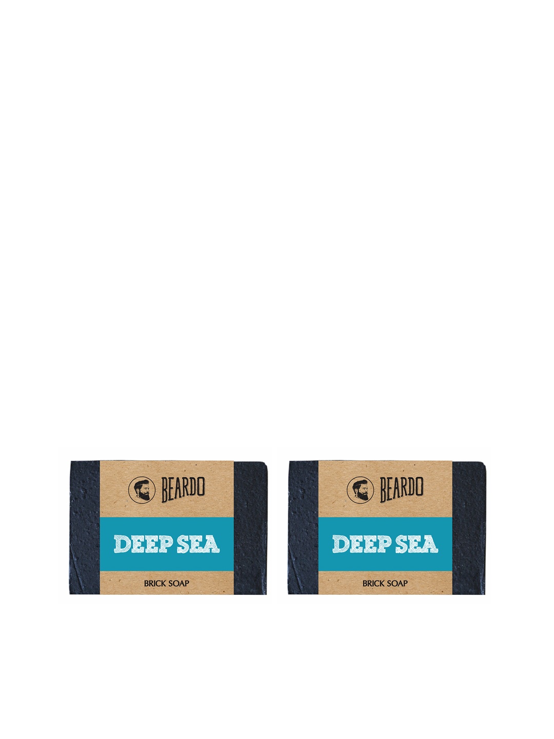 

BEARDO Men Set Of 2 Deep Sea Brick Soap 125 g, Blue