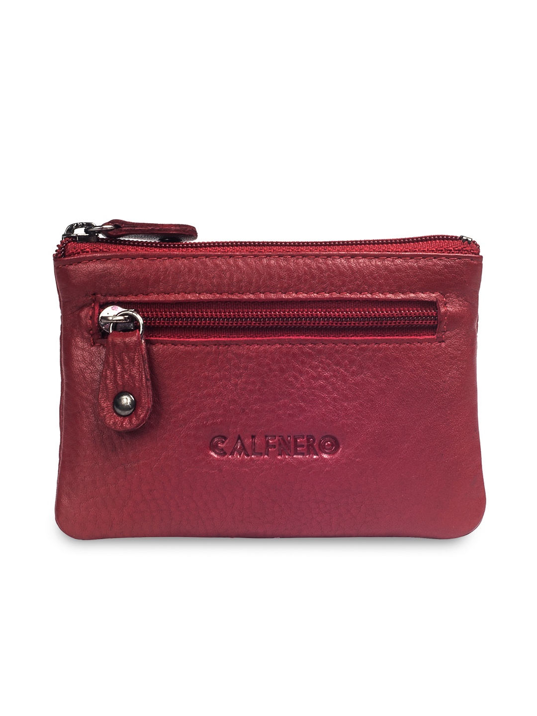 

CALFNERO Unisex Maroon Solid Wallet