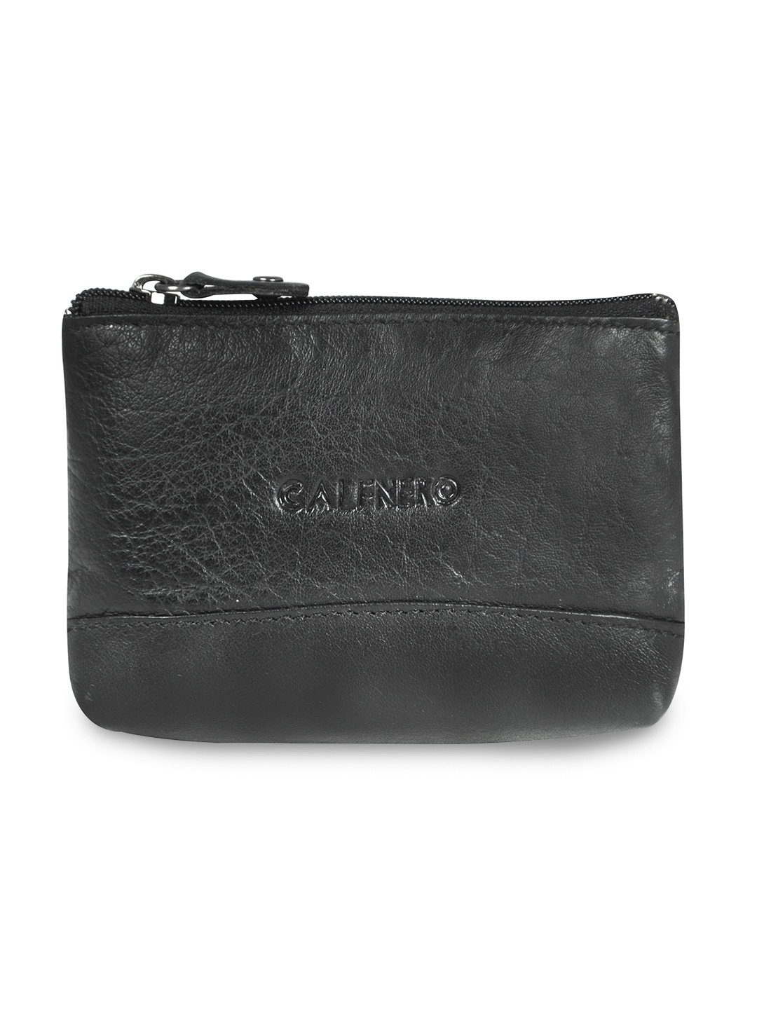 

CALFNERO Unisex Black Solid Wallet