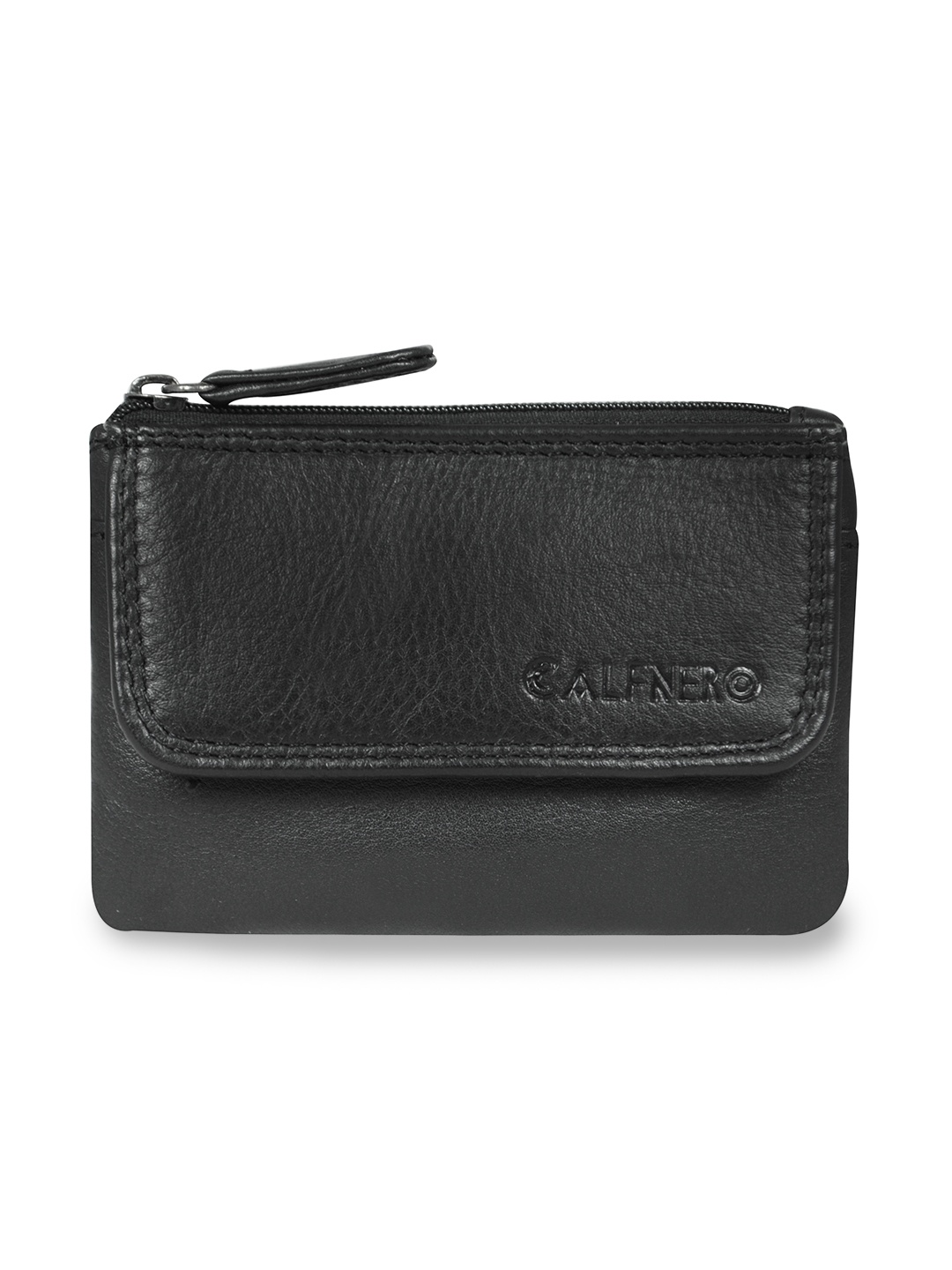 

CALFNERO Unisex Black Solid Wallet