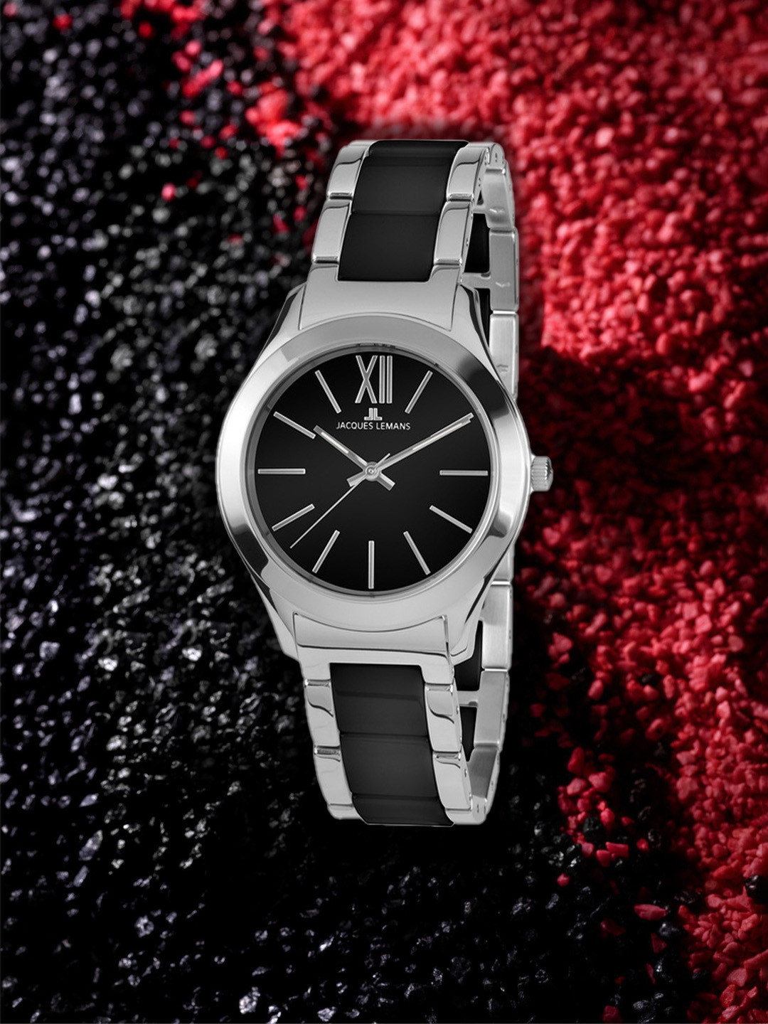 

Jacques Lemans Women Black Automatic Quartz Watch 1-1796A