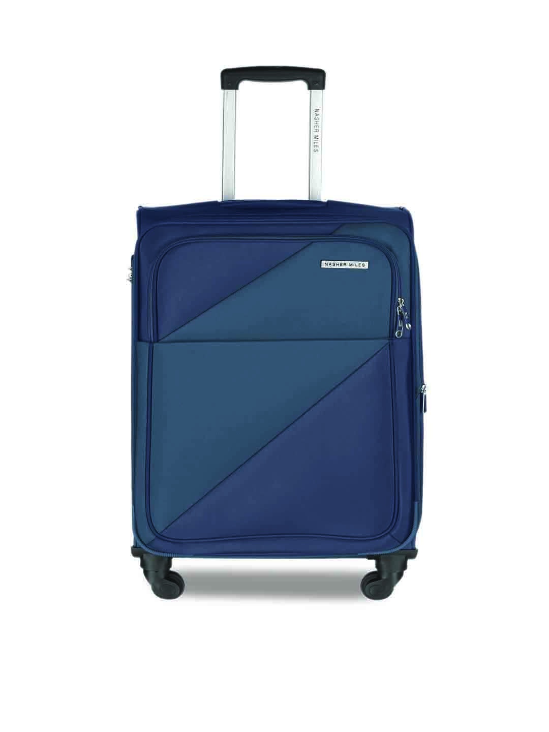 

Nasher Miles Unisex Blue Solid Cabin Trolley Bag