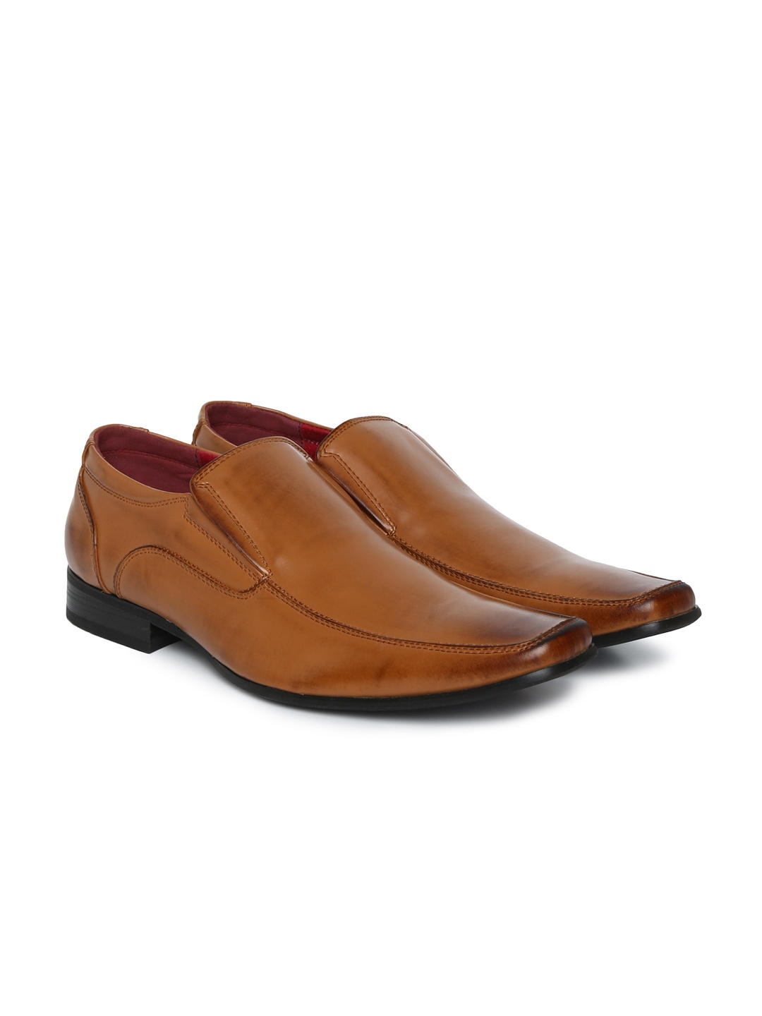 

Carlton London Men Tan Brown Solid Semiformal Slip-Ons