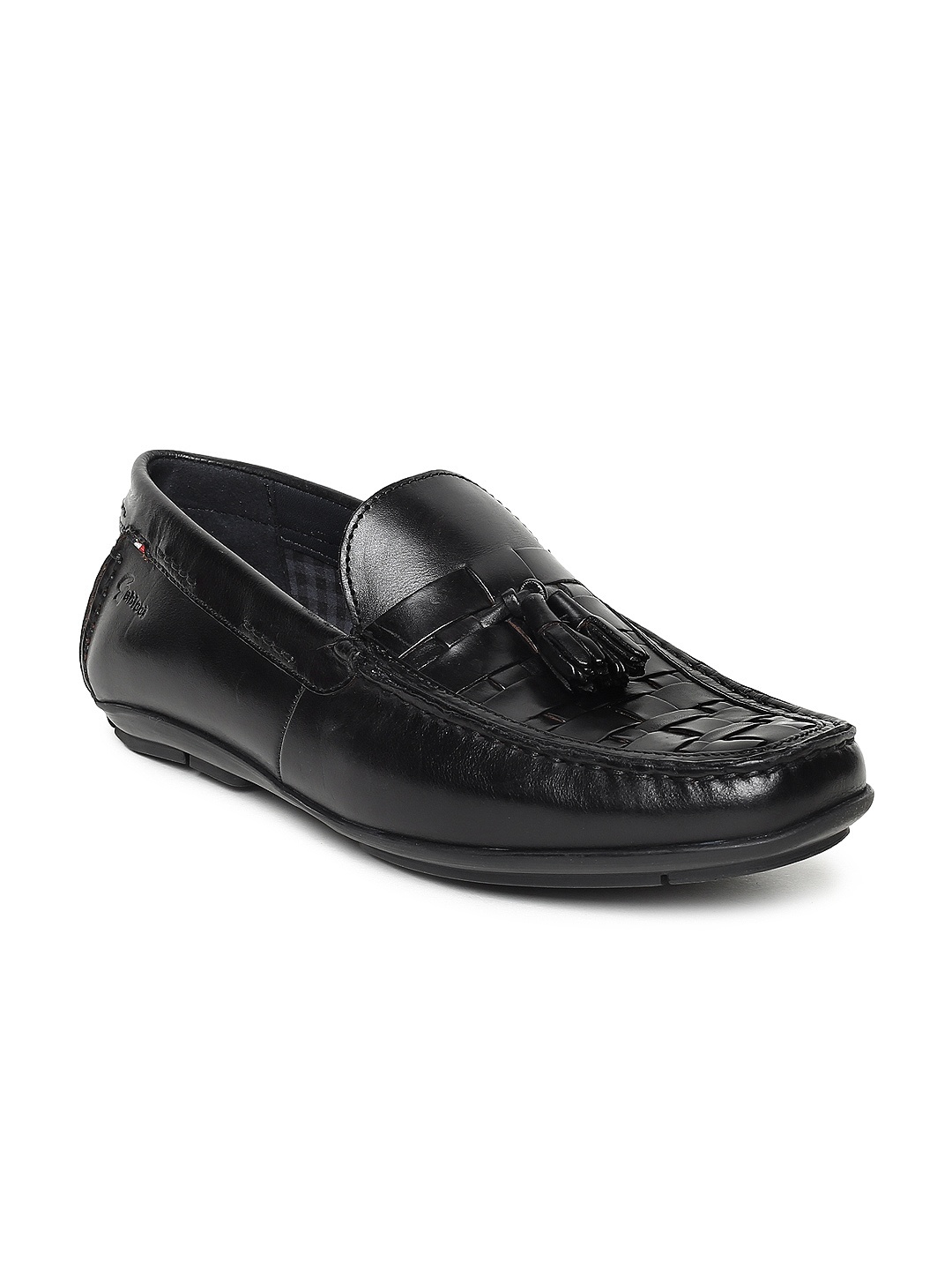 

GABICCI Men Black Leather Loafers