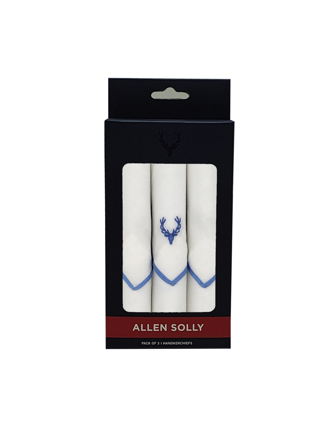 

Allen Solly Men Set of 3 Assorted Handkerchiefs