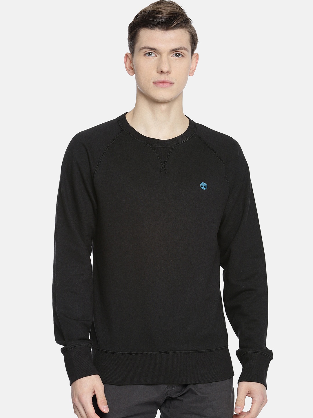

Timberland Men Black Solid Sweatshirt
