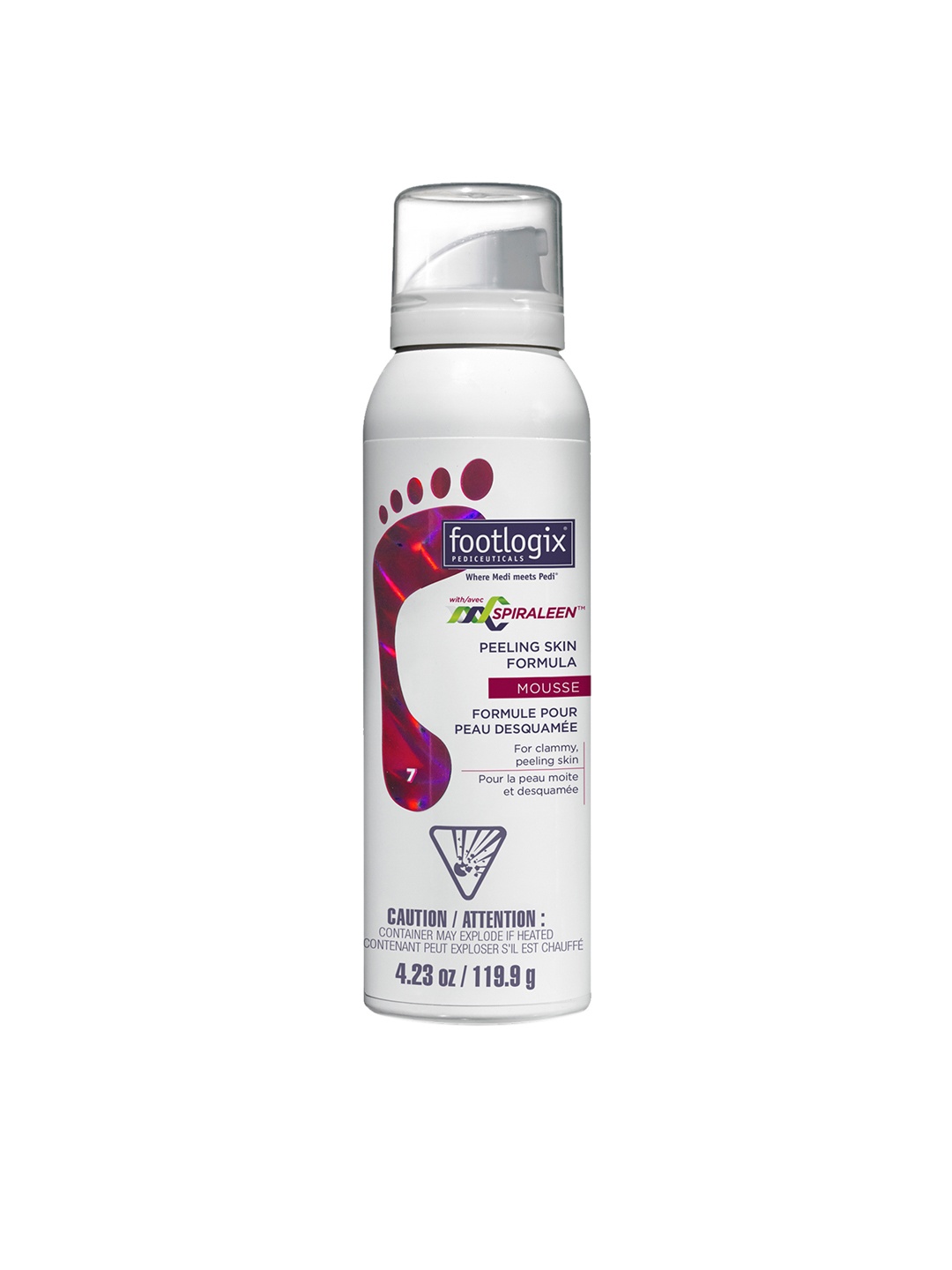 

Footlogix Unisex Peeling Skin Formula with Spiraleen 119.9 g, White