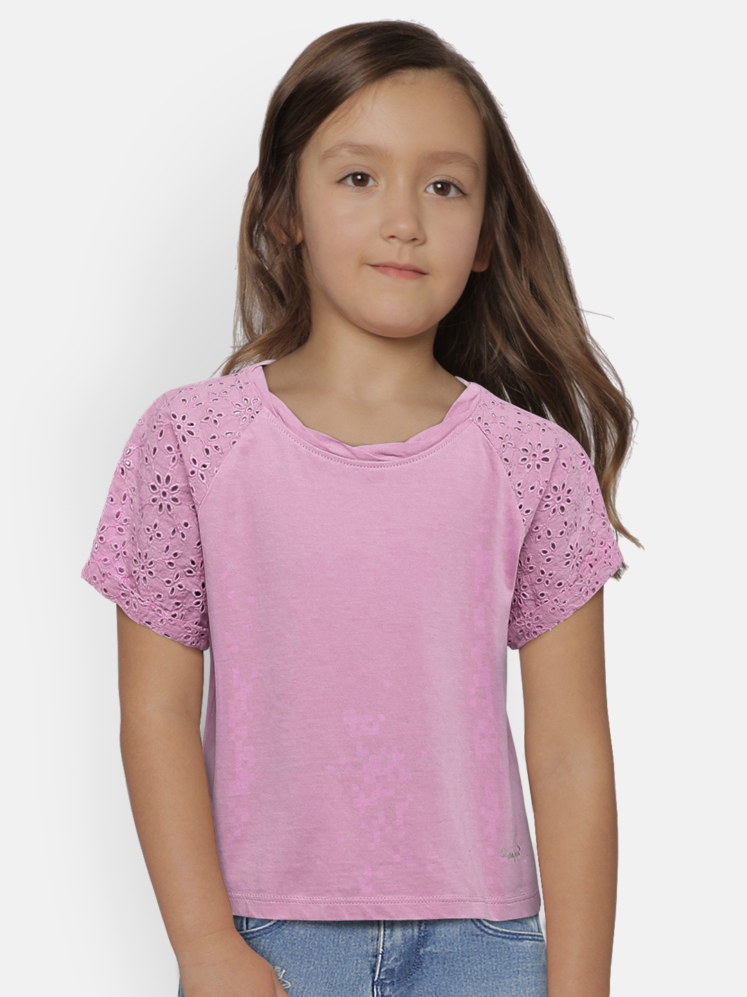 

Pepe Jeans Girls Purple Solid Top