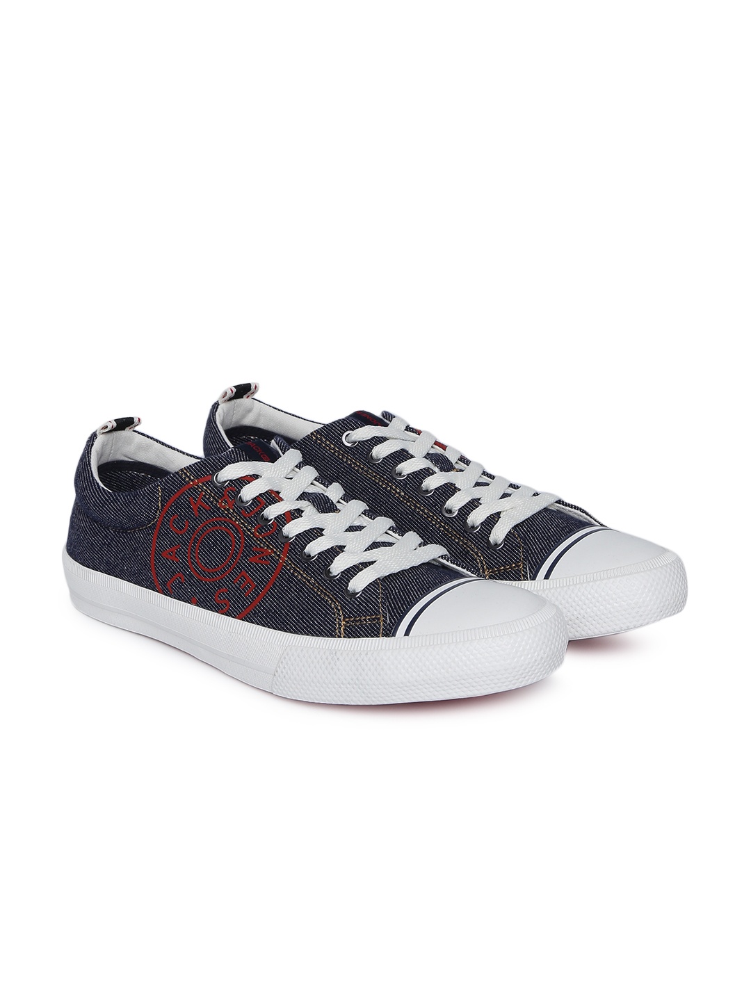 

Jack & Jones Men Navy Blue Printed JFWHAYLE Sneakers
