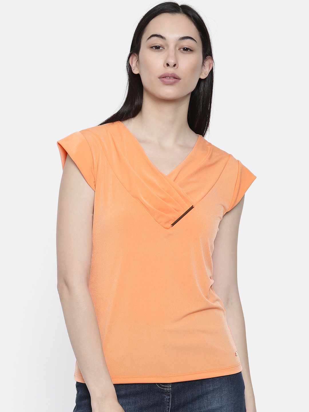 

Park Avenue Woman Women Orange Solid Top