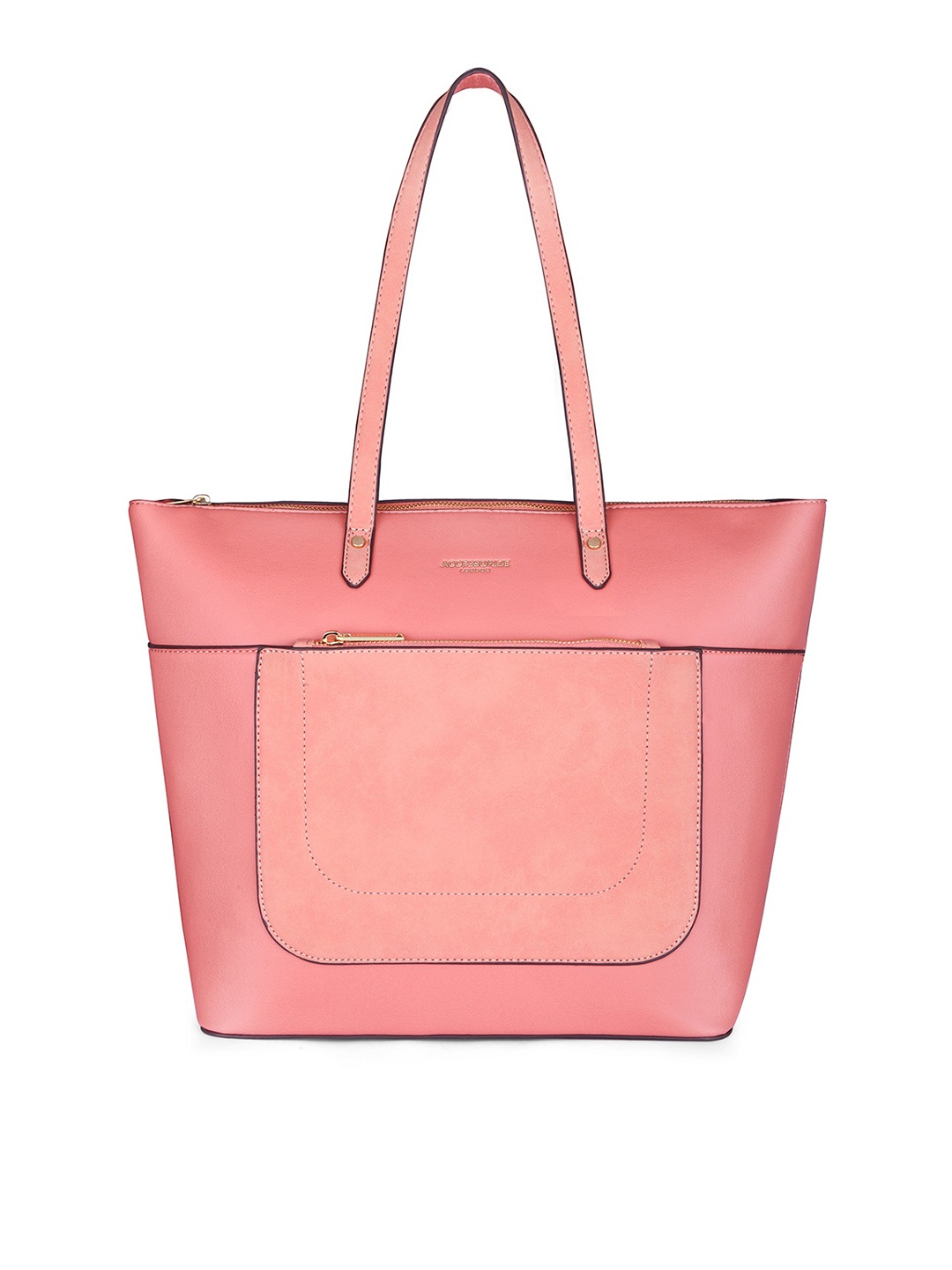 

Accessorize London Women's Coral Faux Leather Spacious Emily Tote Bag