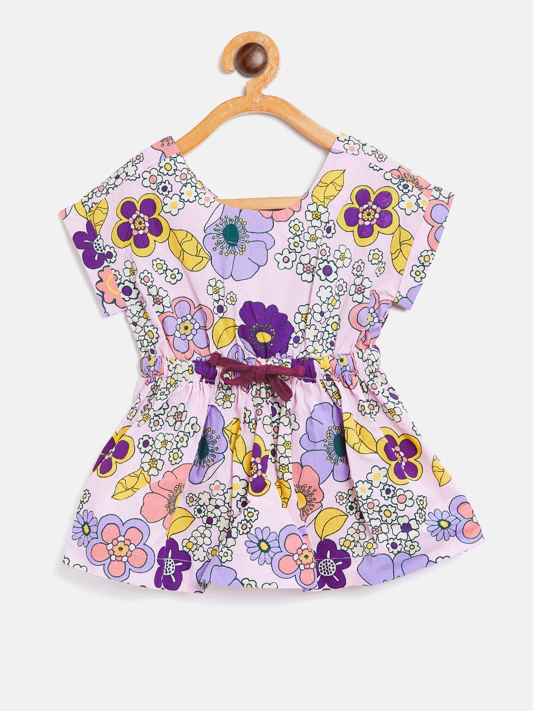 

United Colors of Benetton Girls Multicoloured Printed Fit & Flare Dress, Multi