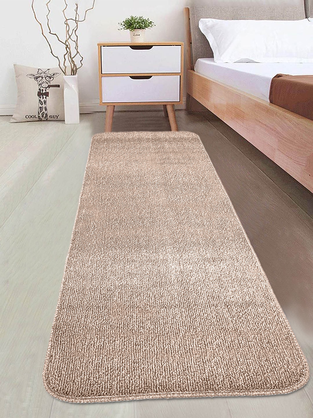 

Saral Home Brown Handloom Solid Runner