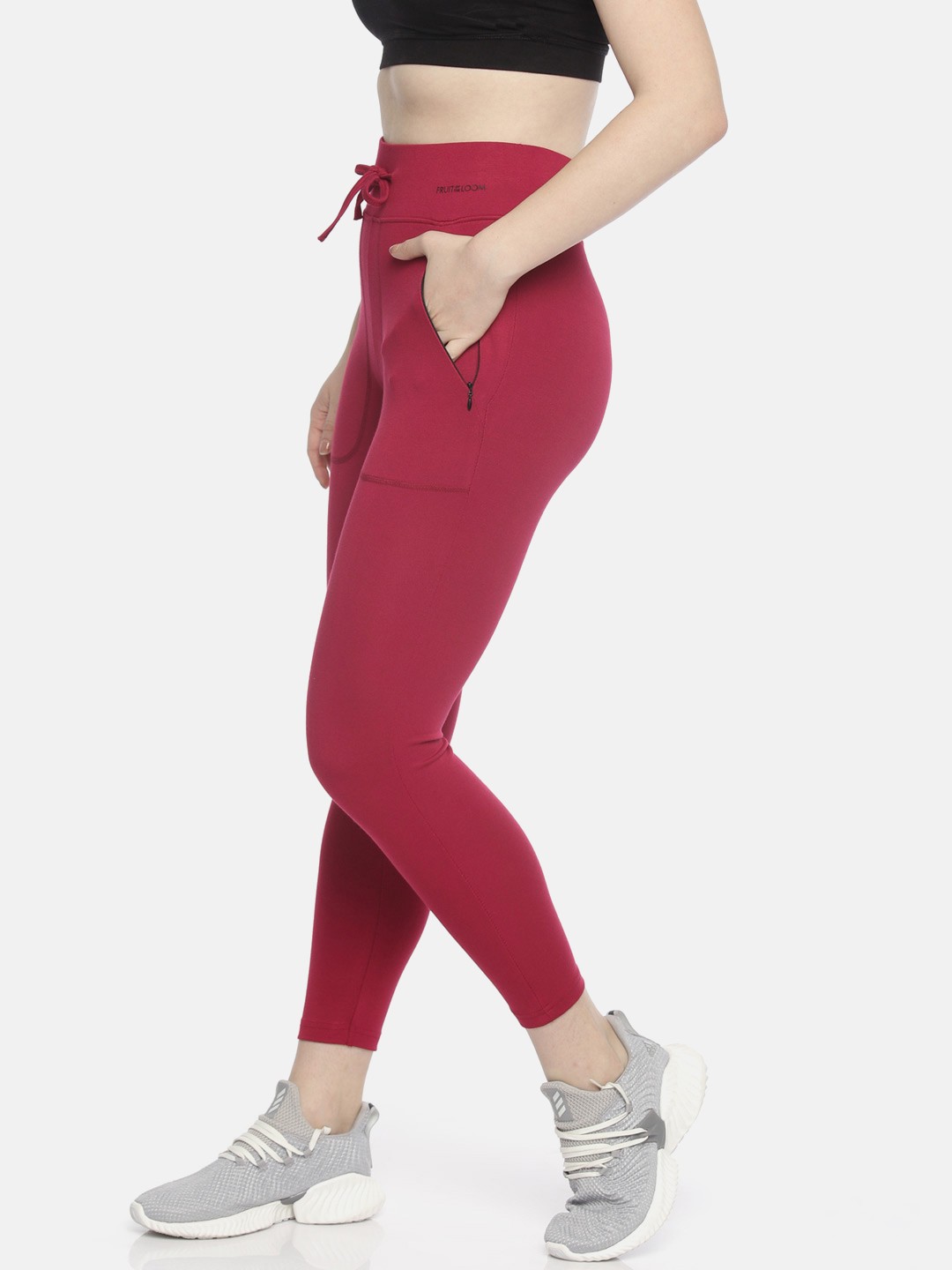 

Fruit of the loom Women Red Solid Tights