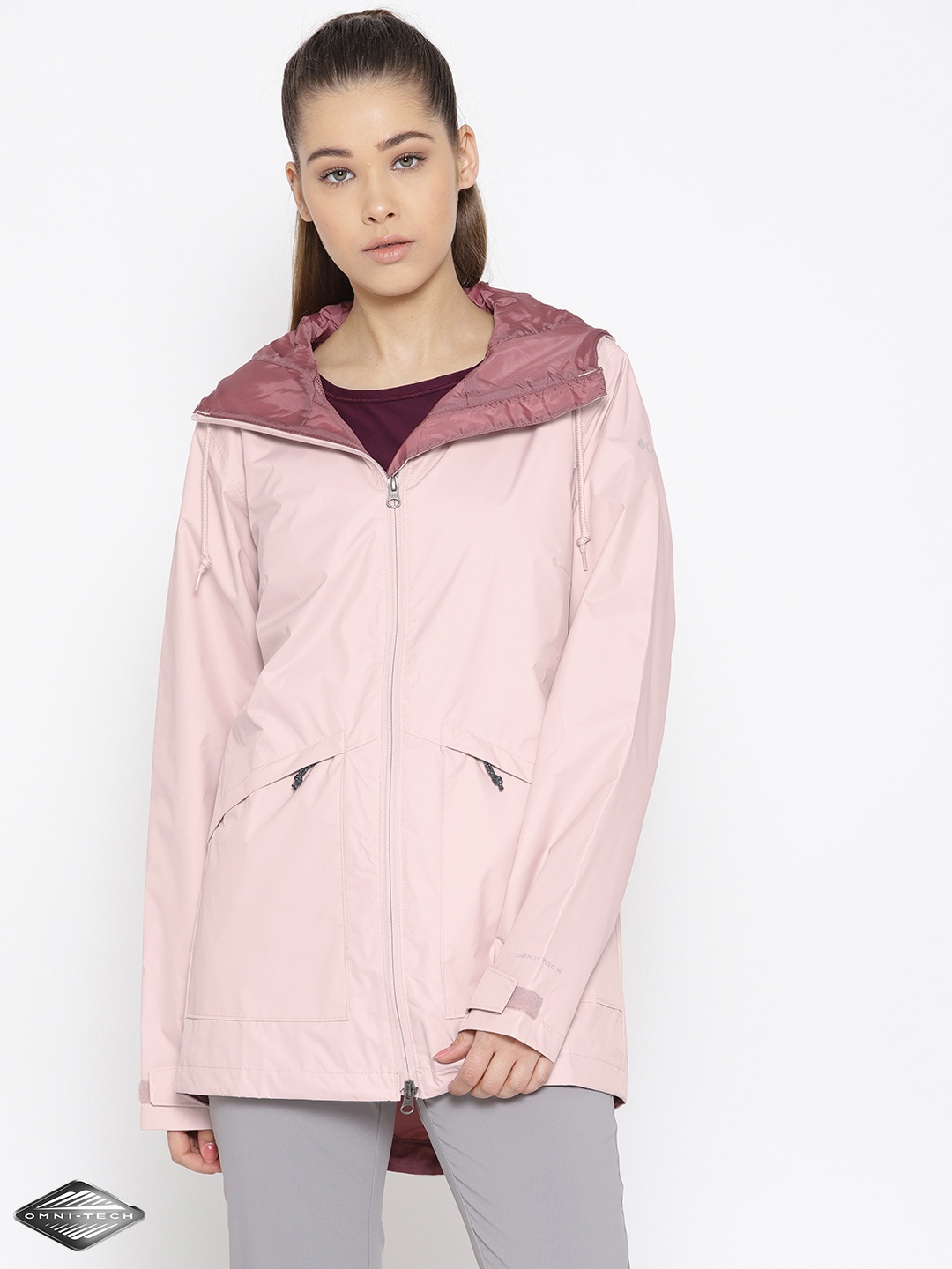 

Columbia Pink Arcadia Waterproof Breathable Rain Jacket