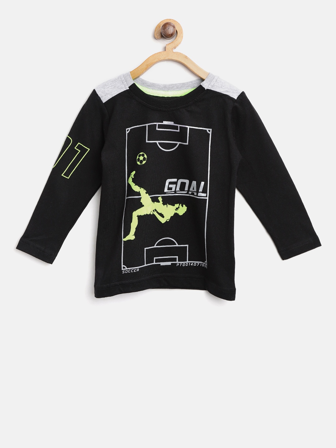 

Palm Tree Girls Black Printed Round Neck T-shirt