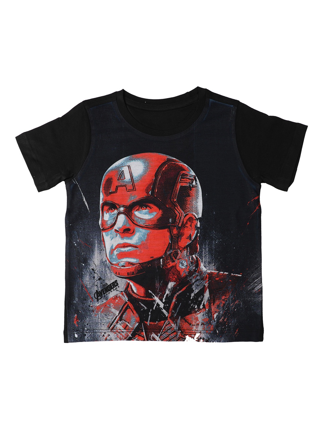 

Marvel by Wear Your Mind Boys Grey Printed Round Neck T-shirt