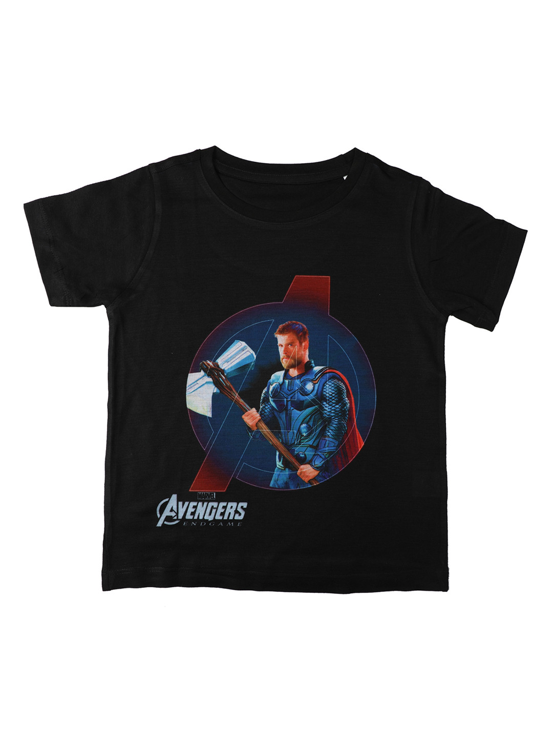

Marvel by Wear Your Mind Boys Black Printed Round Neck T-shirt
