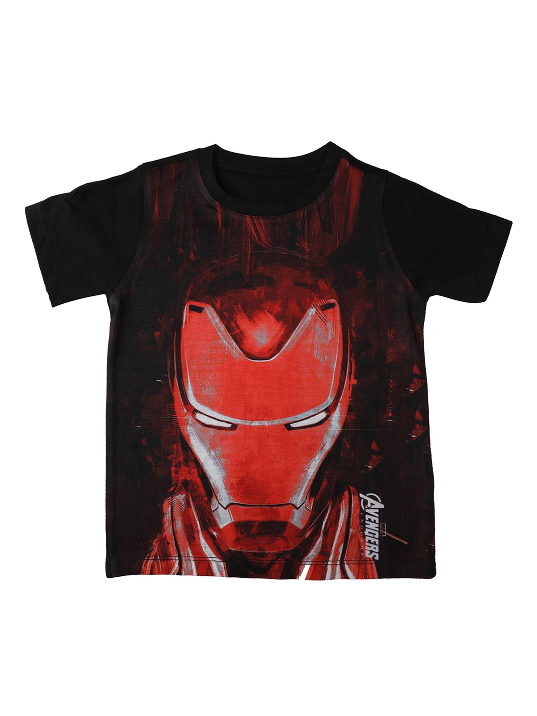 

Marvel by Wear Your Mind Boys Red Iron Man Printed Round Neck T-shirt