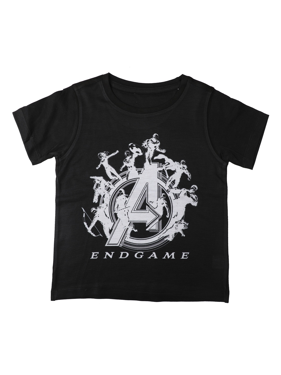 

Marvel by Wear Your Mind Boys Black Printed Round Neck T-shirt