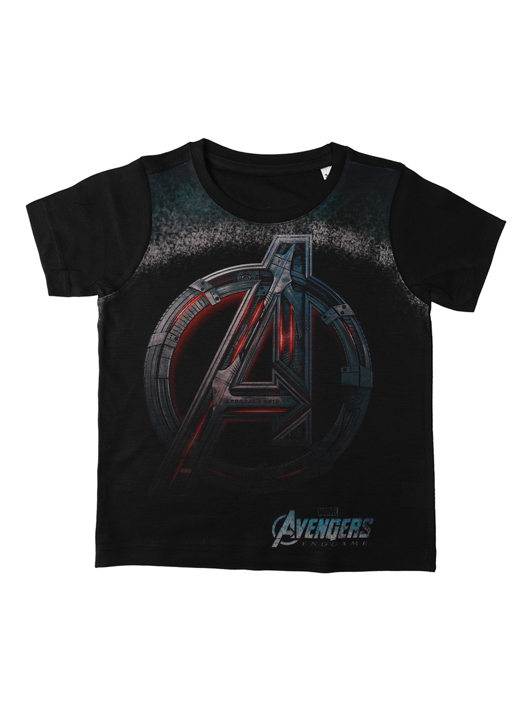 

Marvel by Wear Your Mind Boys Black Printed Round Neck T-shirt