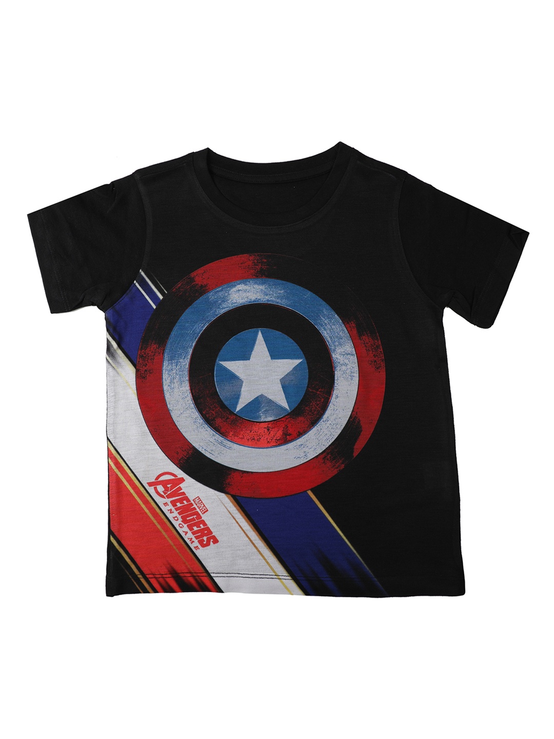 

Marvel by Wear Your Mind Boys Black Printed Round Neck T-shirt