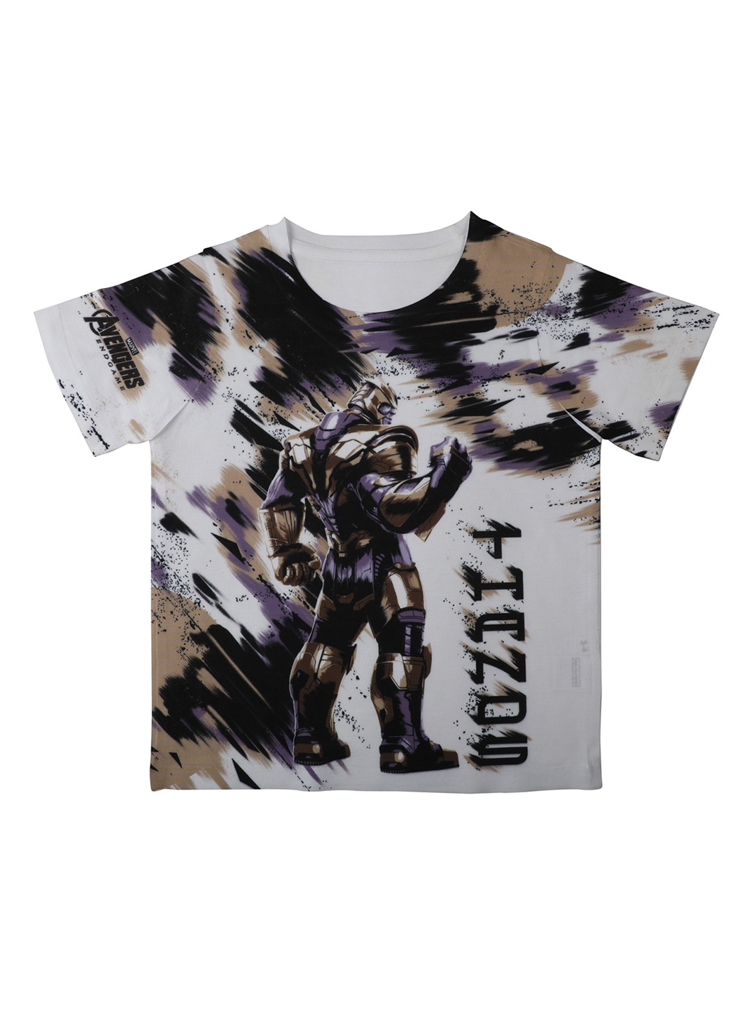 

Marvel by Wear Your Mind Boys White Printed Round Neck T-shirt