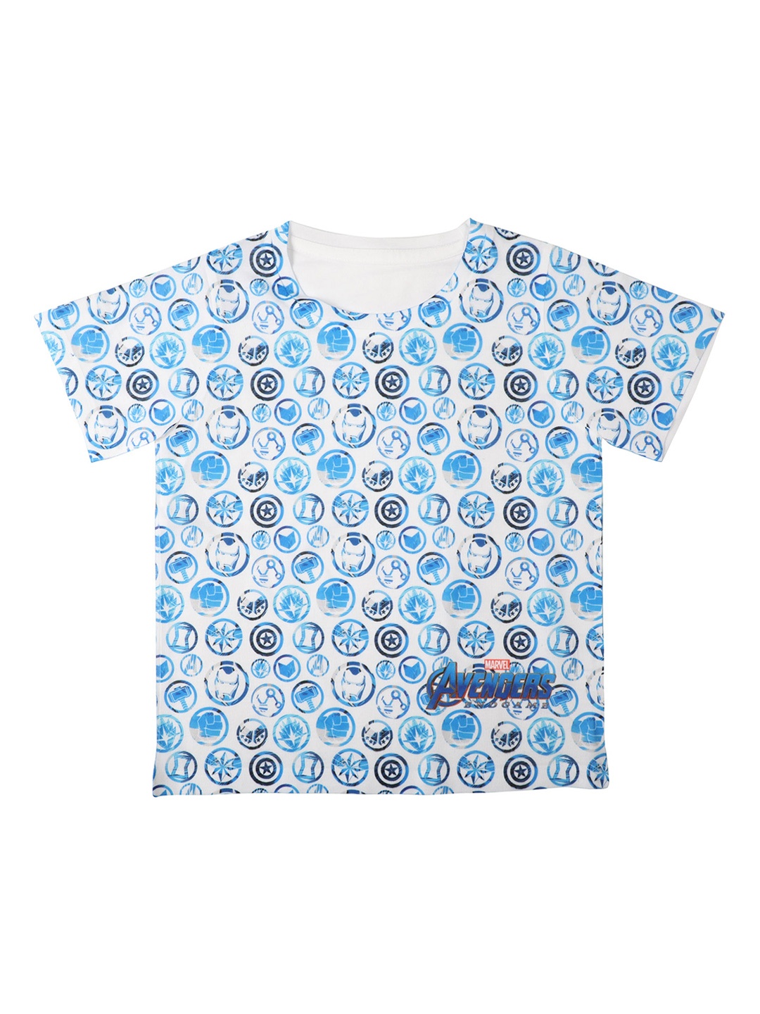 

Marvel by Wear Your Mind Boys White Printed Round Neck T-shirt
