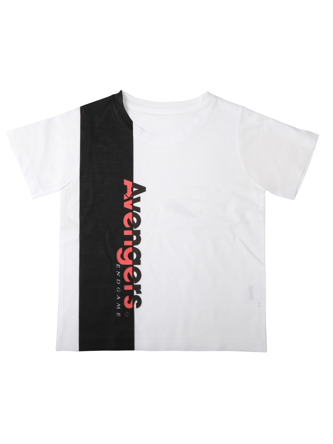 

Marvel by Wear Your Mind Boys White Printed Round Neck T-shirt