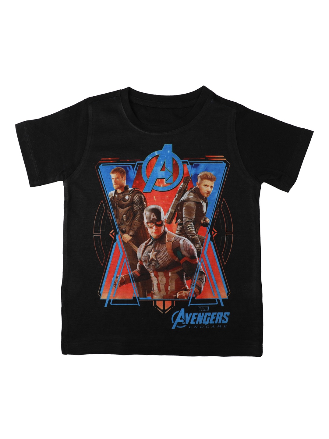 

Marvel by Wear Your Mind Boys Black Printed Round Neck T-shirt