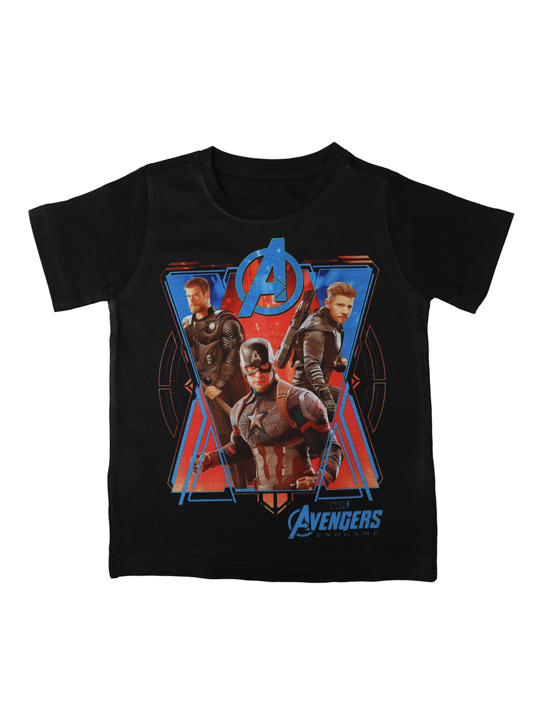 

Marvel by Wear Your Mind Boys Black Printed Round Neck T-shirt