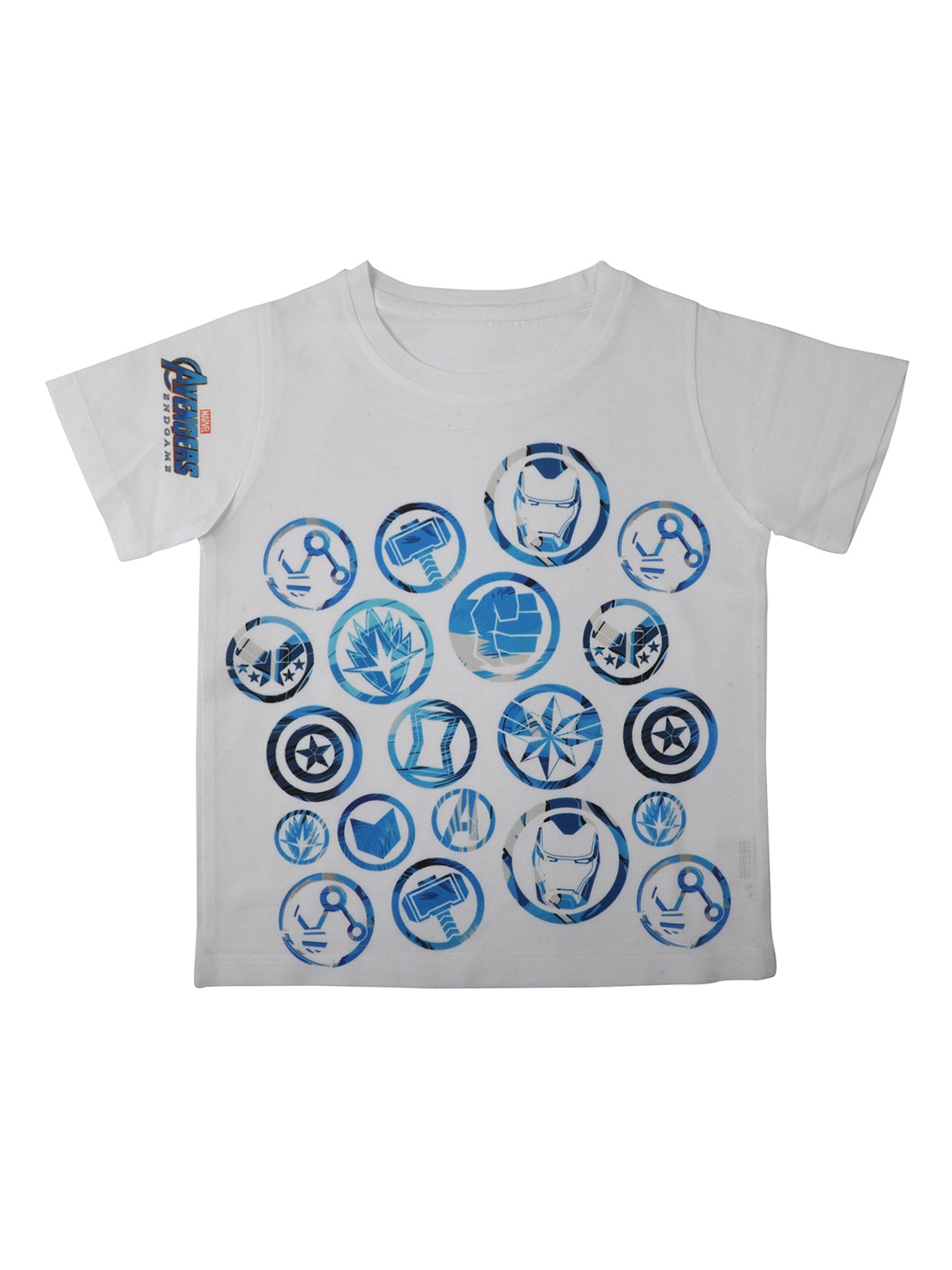 

Marvel by Wear Your Mind Boys White Printed Round Neck T-shirt