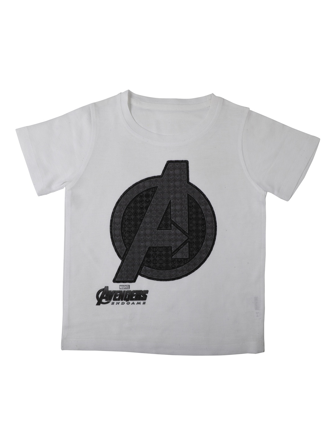 

Marvel by Wear Your Mind Boys White Printed Round Neck T-shirt