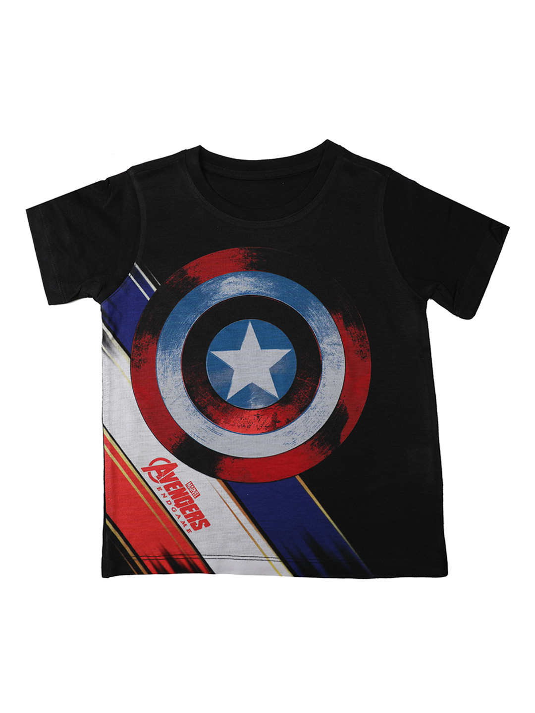

Marvel by Wear Your Mind Boys Black Printed Round Neck T-shirt