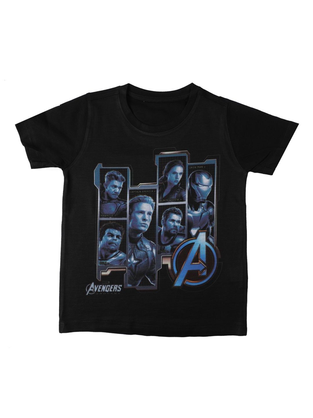 

Marvel by Wear Your Mind Boys Black Printed Round Neck T-shirt