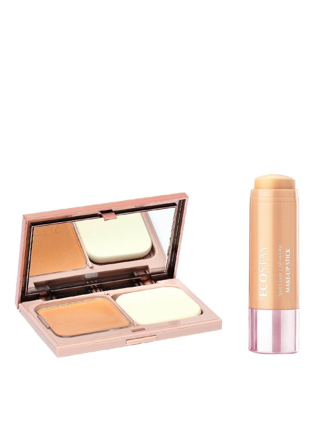

Lotus Herbals Set Of Make-up Naturalblend Botanical Compact & All in One MakeUp Stick, Beige