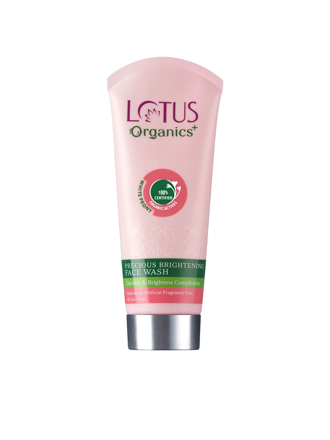 

Lotus Organics Sustainable Women Organics Precious Brightening Face Wash 100 g, Pink