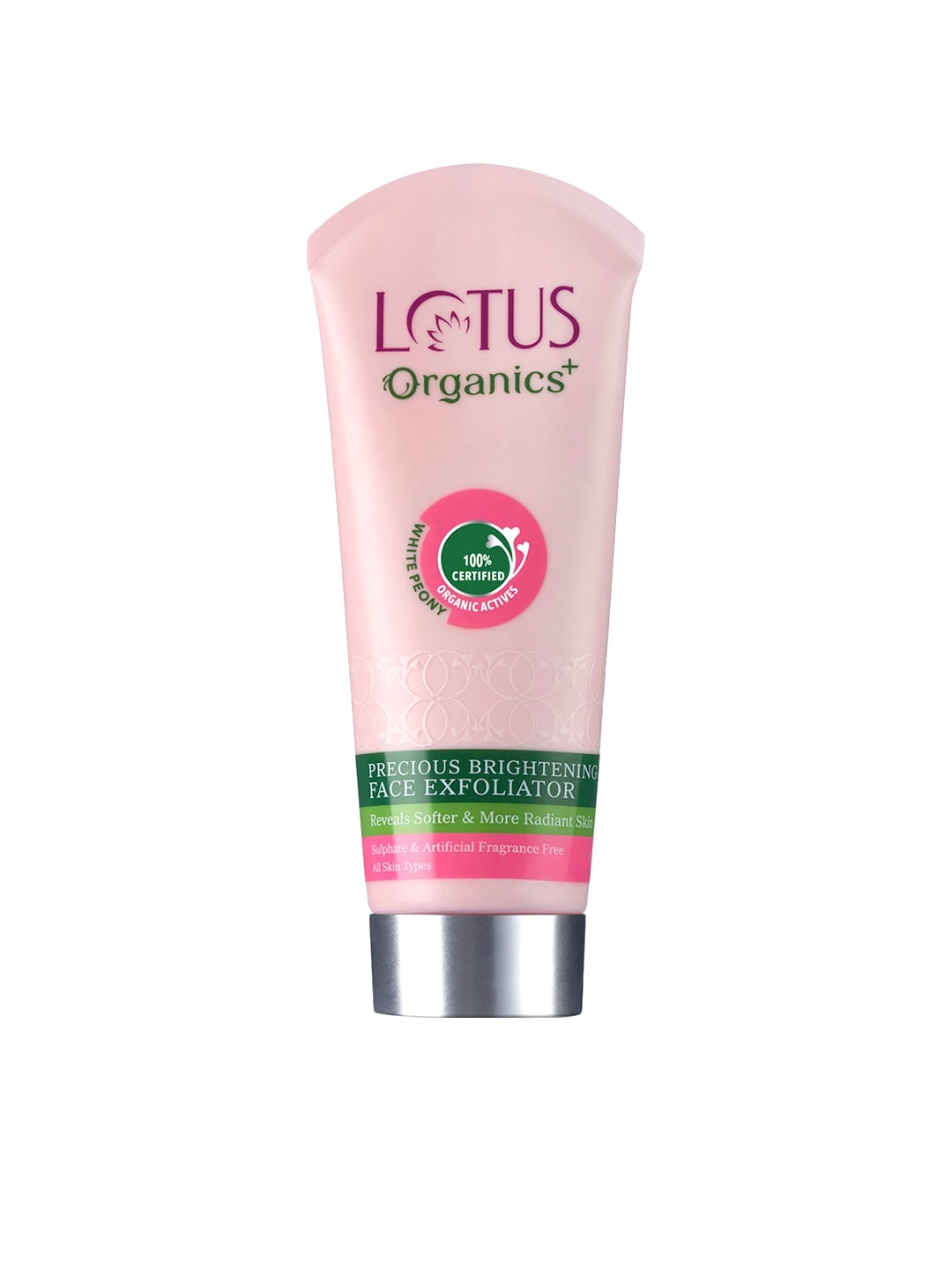 

Lotus Organics Sustainable Precious Brightening Face Exfoliator 100g, Pink